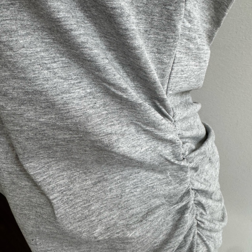 VENUS Heather Gray Ruched Tank Top - Picture 2 of 6